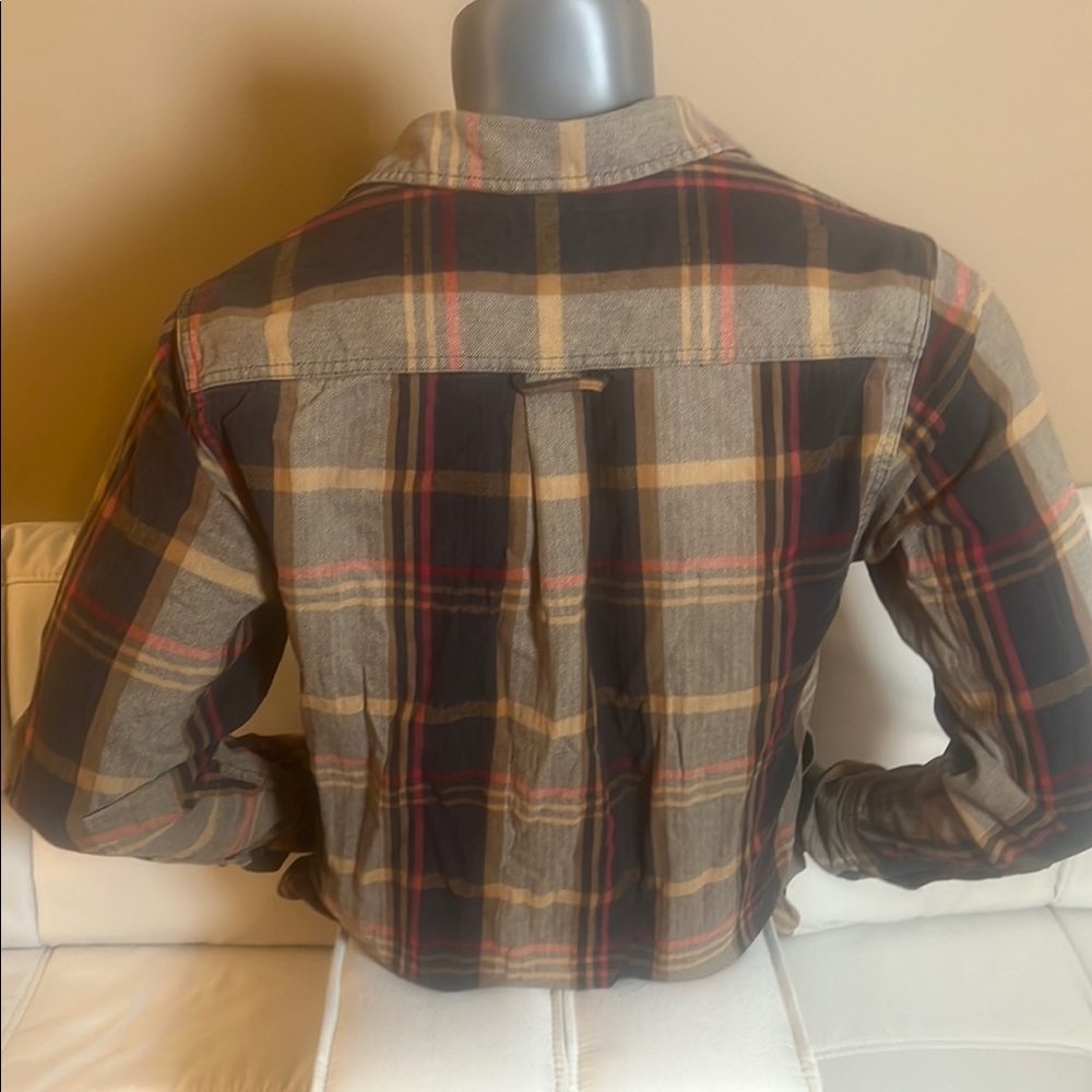 Orvis Men’s Brown Flannel Plaid Shirt Size Medium - Picture 5 of 10